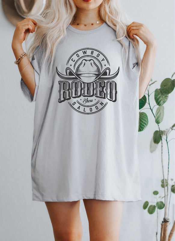 Cowboys Saloon Rodeo Show Graphic Boutique Tee - lolaluxeshop