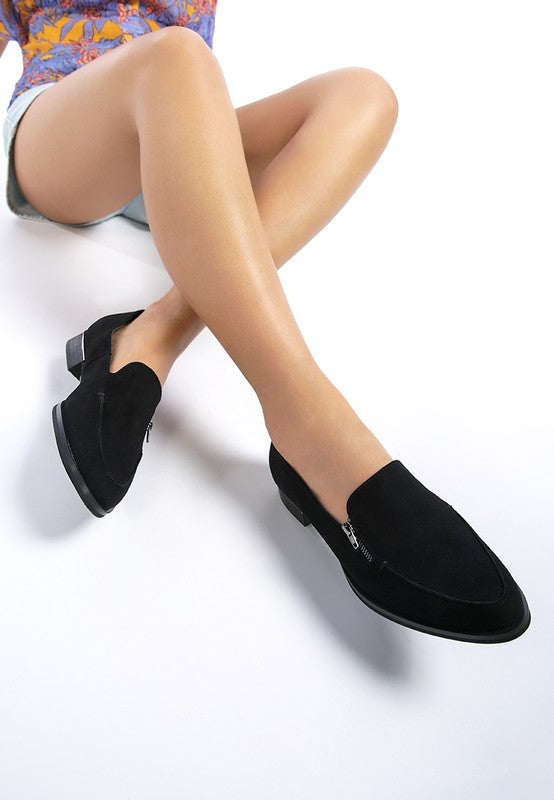 SARA Suede Slip-On Loafers - lolaluxeshop