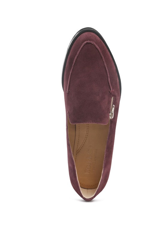 SARA Suede Slip-On Loafers - lolaluxeshop