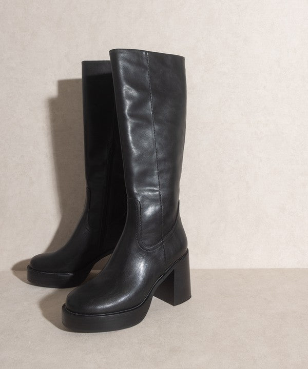 Oasis Society Juniper - Platform Knee-High Boots - lolaluxeshop