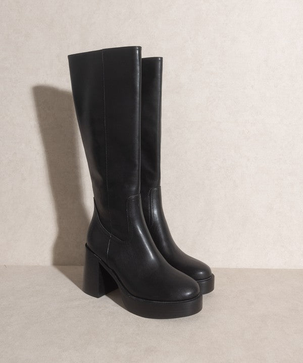 Oasis Society Juniper - Platform Knee-High Boots - lolaluxeshop