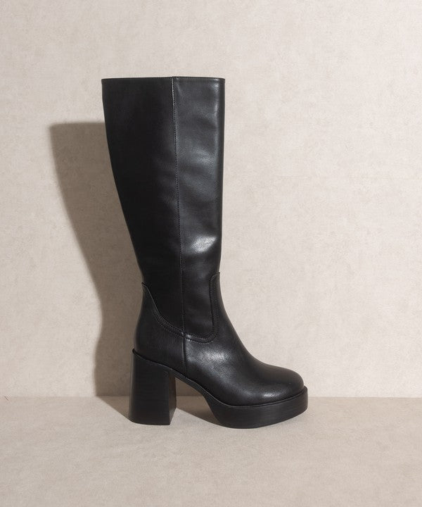 Oasis Society Juniper - Platform Knee-High Boots - lolaluxeshop