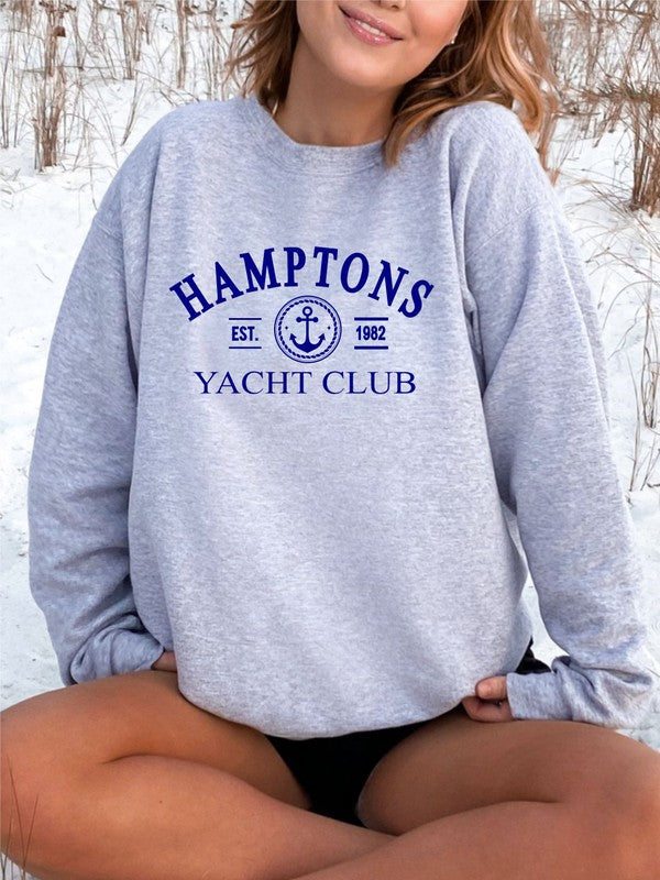 Hamptons Yacht Club CrewNeck Sweatshirt - lolaluxeshop