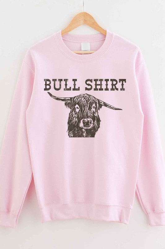 BULL SHIRT GRAPHIC SWEATSHIRT PLUS SIZE - lolaluxeshop