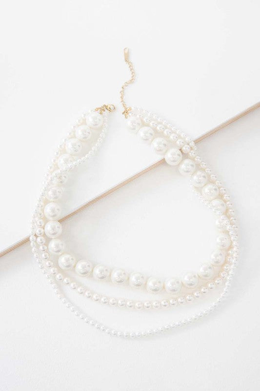 Layered Pearl Necklace - lolaluxeshop