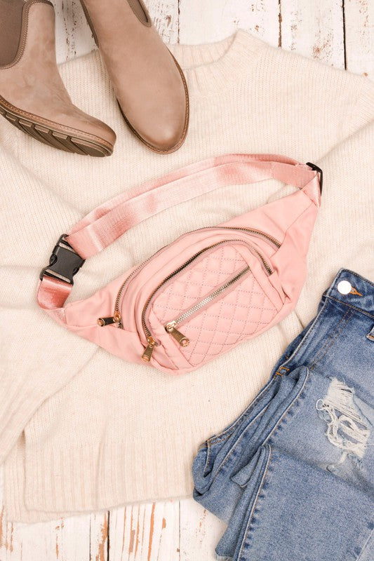 Quilted Belt Sling Bum Bag - lolaluxeshop