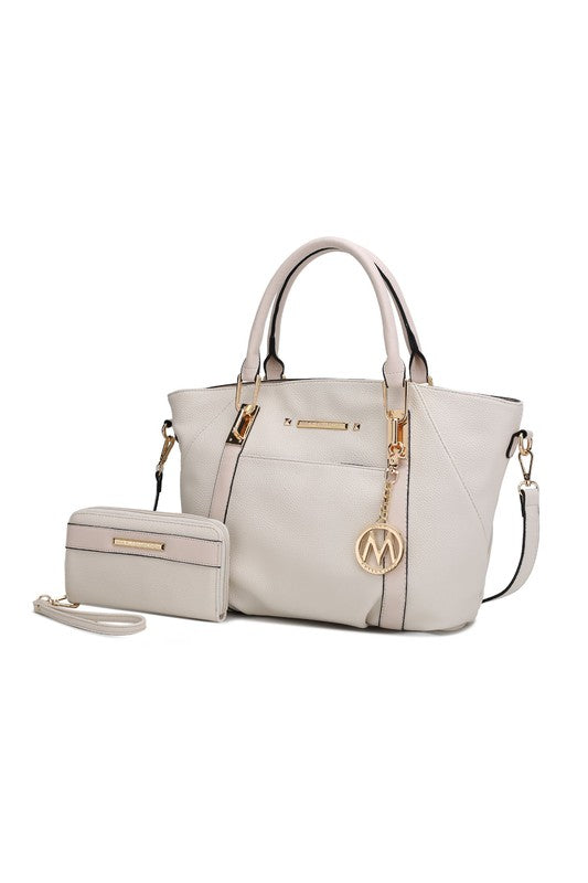 MKF Darielle Satchel Handbag with Wallet by Mia k - lolaluxeshop