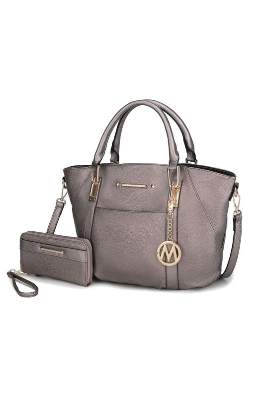 MKF Darielle Satchel Handbag with Wallet by Mia k - lolaluxeshop