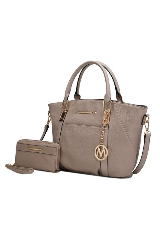 MKF Darielle Satchel Handbag with Wallet by Mia k - lolaluxeshop