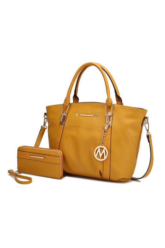 MKF Darielle Satchel Handbag with Wallet by Mia k - lolaluxeshop