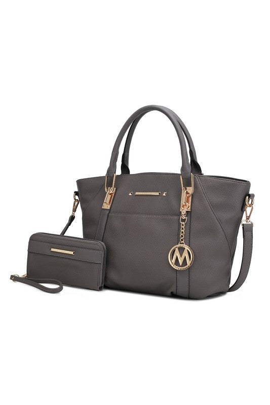 MKF Darielle Satchel Handbag with Wallet by Mia k - lolaluxeshop