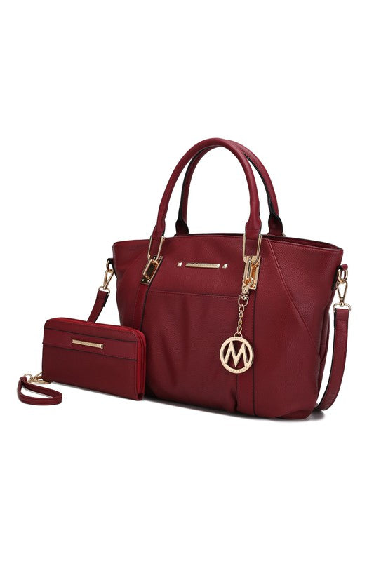 MKF Darielle Satchel Handbag with Wallet by Mia k - lolaluxeshop