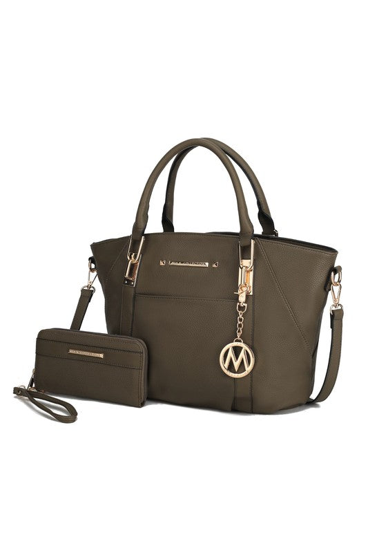 MKF Darielle Satchel Handbag with Wallet by Mia k - lolaluxeshop