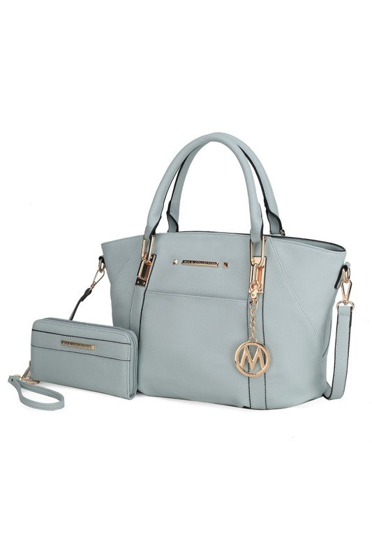 MKF Darielle Satchel Handbag with Wallet by Mia k - lolaluxeshop