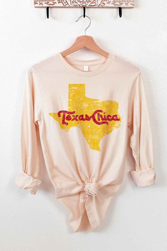 TEXAS CHICA LONG SLEEVE TEE - lolaluxeshop