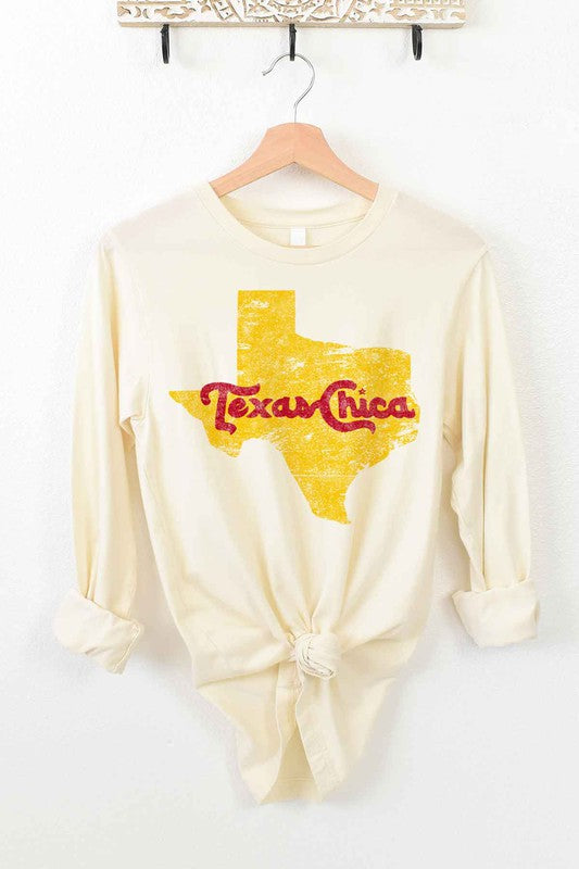 TEXAS CHICA LONG SLEEVE TEE - lolaluxeshop