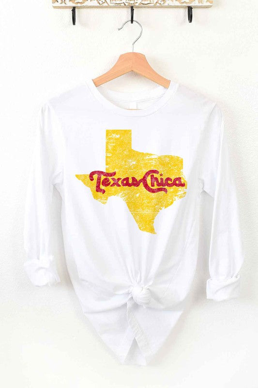 TEXAS CHICA LONG SLEEVE TEE - lolaluxeshop