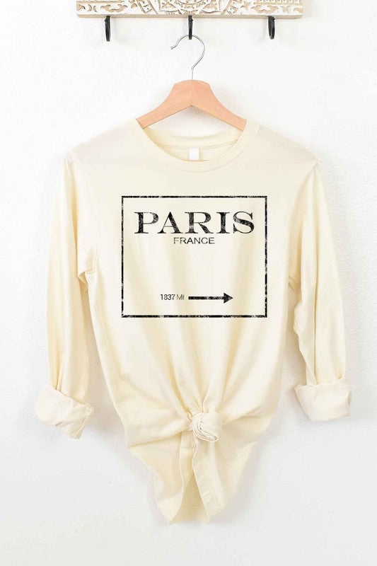 PARIS FRANCE LONG SLEEVE TEE - lolaluxeshop