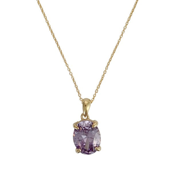 Confection Purple Crystal Necklace - lolaluxeshop