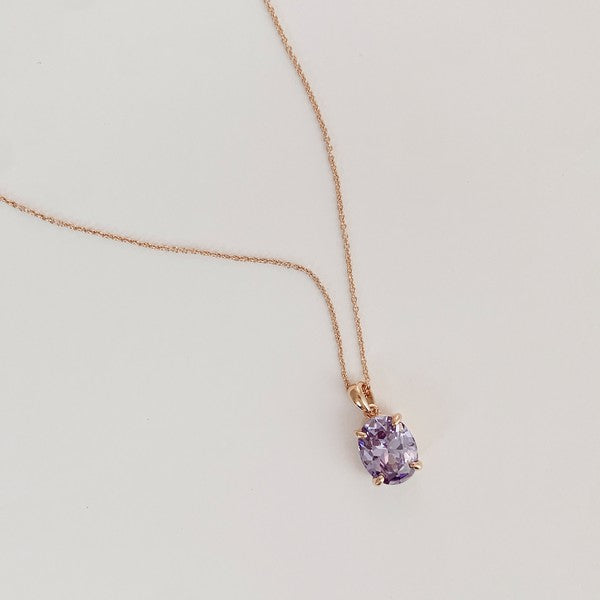 Confection Purple Crystal Necklace - lolaluxeshop