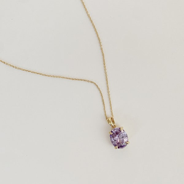 Confection Purple Crystal Necklace - lolaluxeshop