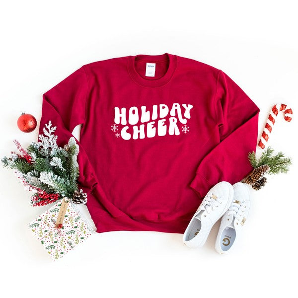 Holiday Cheer Wavy Graphic Sweatshirt - lolaluxeshop