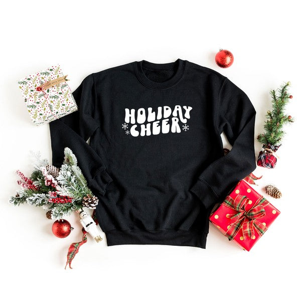 Holiday Cheer Wavy Graphic Sweatshirt - lolaluxeshop