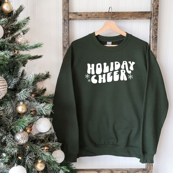 Holiday Cheer Wavy Graphic Sweatshirt - lolaluxeshop