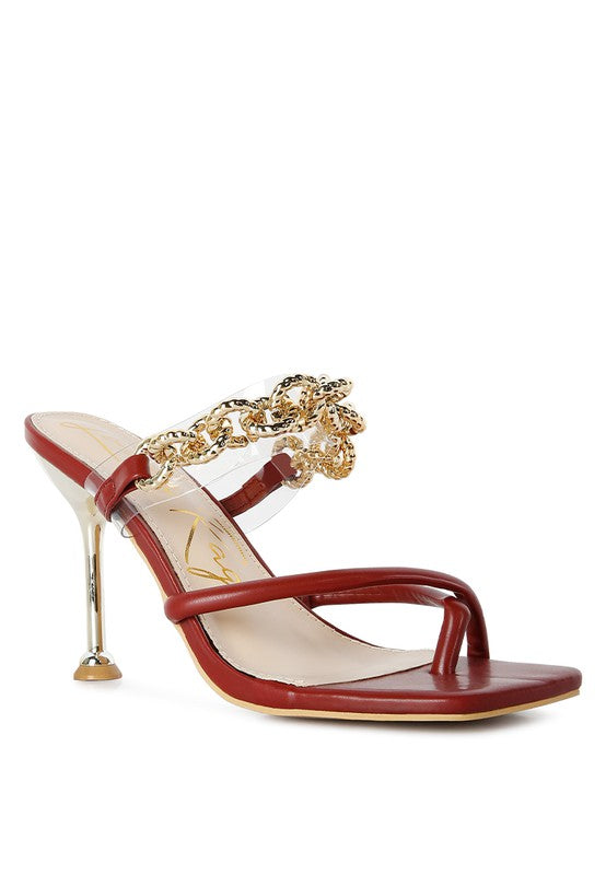 Social Bee Diamante Strap Heeled Sandals - lolaluxeshop