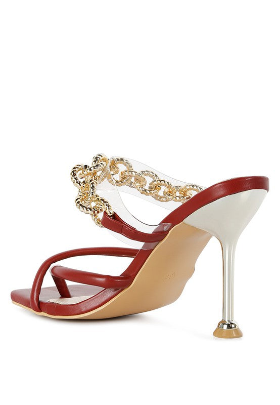 Social Bee Diamante Strap Heeled Sandals - lolaluxeshop