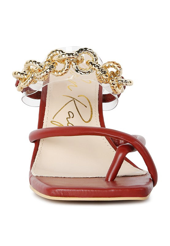 Social Bee Diamante Strap Heeled Sandals - lolaluxeshop