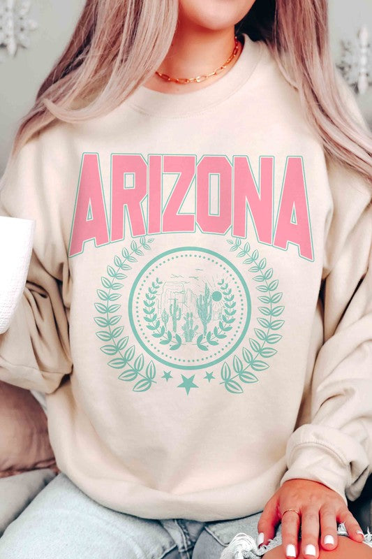 ARIZONA STATE WREATH Graphic Sweatshirt - lolaluxeshop