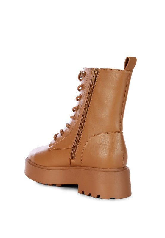 Molsh Faux Leather Ankle Biker Boots - lolaluxeshop