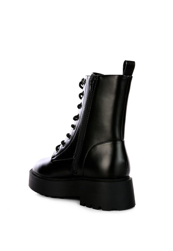 Molsh Faux Leather Ankle Biker Boots - lolaluxeshop