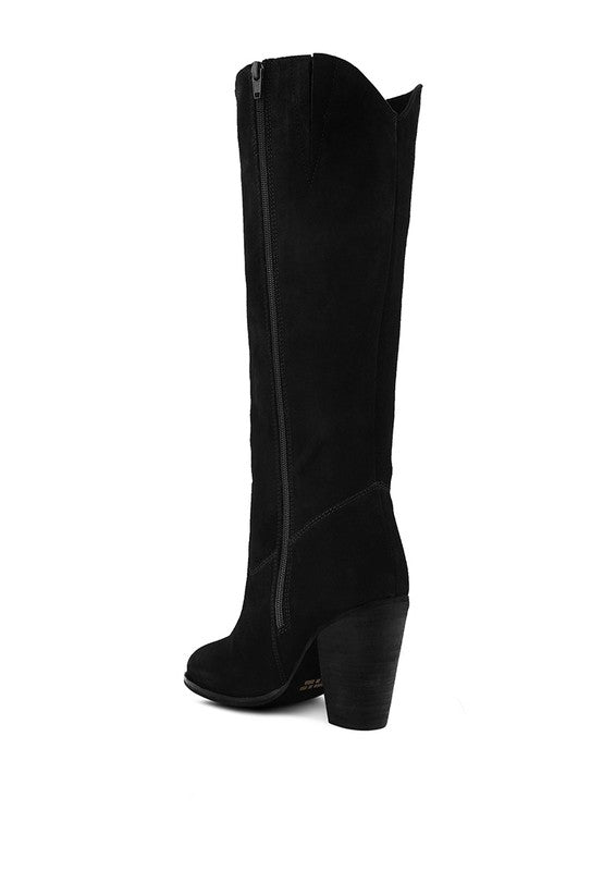 GREAT-STORM Suede Leather Calf Boots - lolaluxeshop