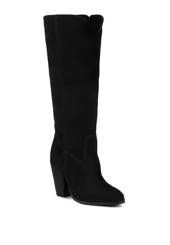 GREAT-STORM Suede Leather Calf Boots - lolaluxeshop