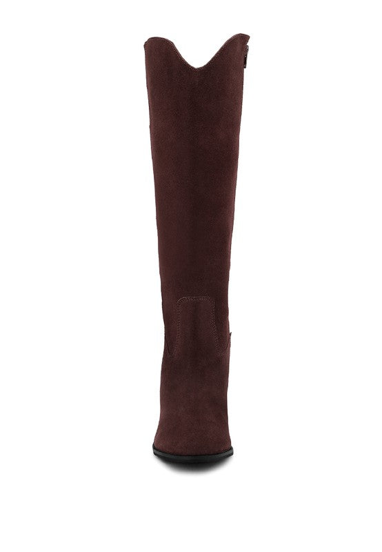 GREAT-STORM Suede Leather Calf Boots - lolaluxeshop