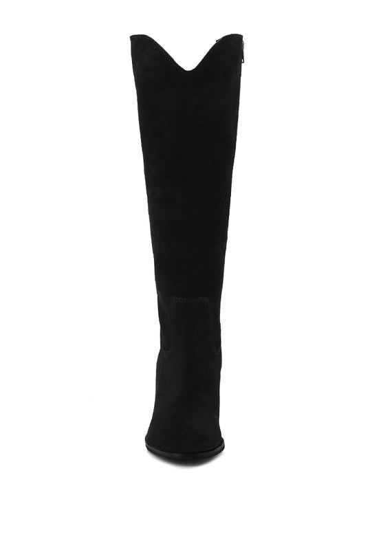 GREAT-STORM Suede Leather Calf Boots - lolaluxeshop