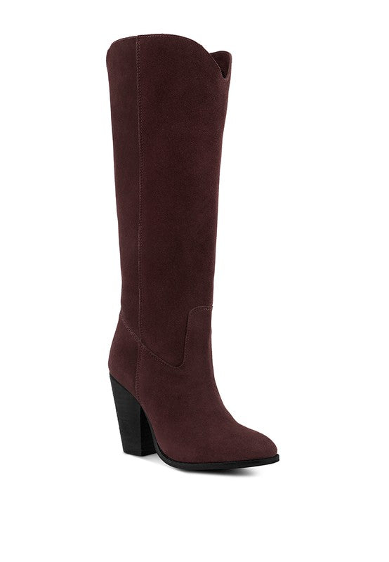 GREAT-STORM Suede Leather Calf Boots - lolaluxeshop