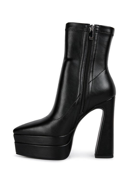 Dextra High Platform Ankle Boots - lolaluxeshop