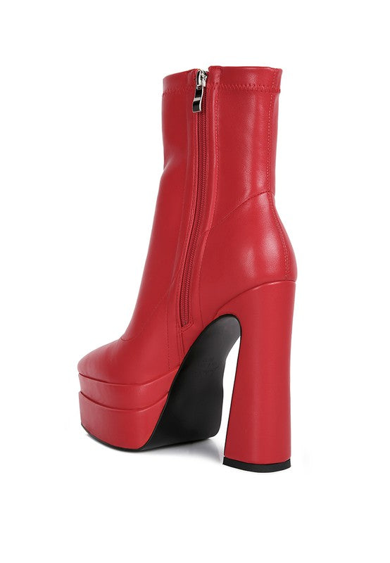 Dextra High Platform Ankle Boots - lolaluxeshop