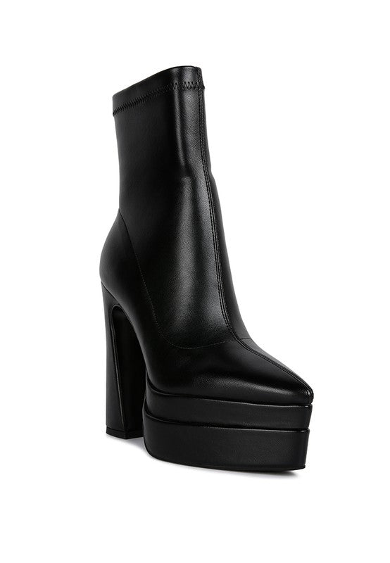 Dextra High Platform Ankle Boots - lolaluxeshop