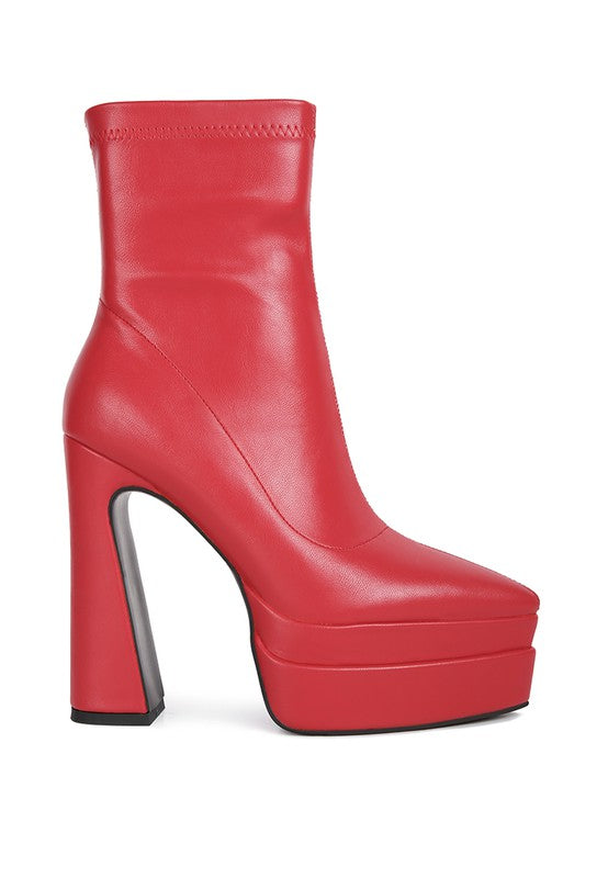 Dextra High Platform Ankle Boots - lolaluxeshop