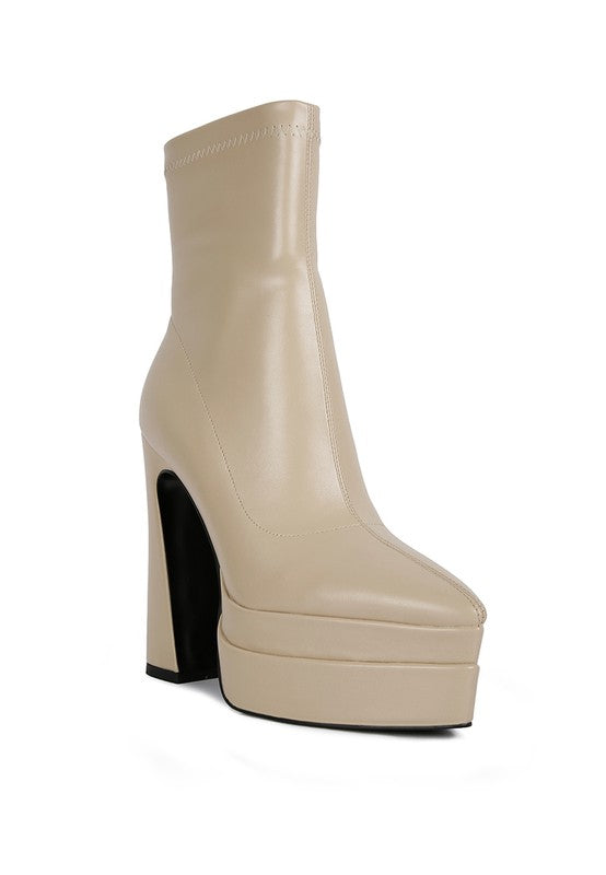 Dextra High Platform Ankle Boots - lolaluxeshop