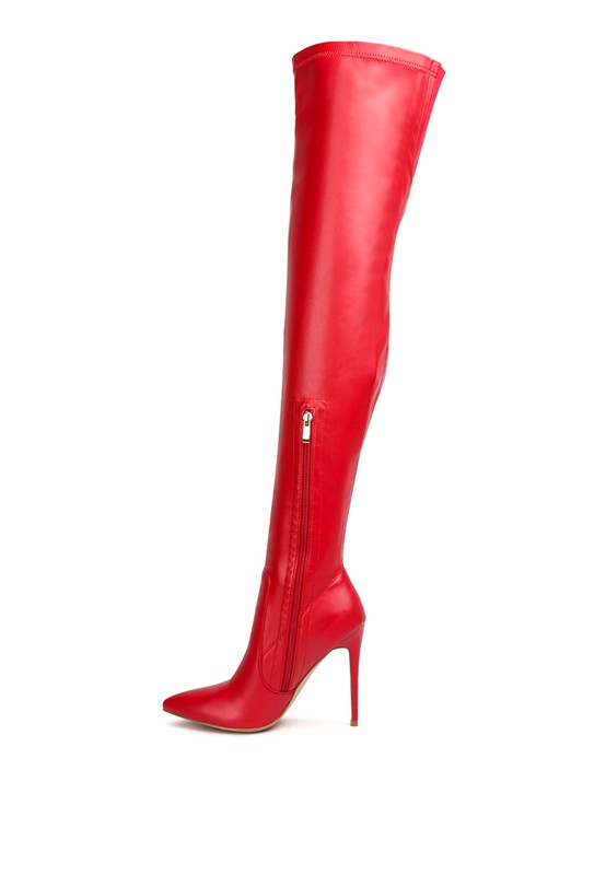 Gush Over Knee High Heel Boots - lolaluxeshop