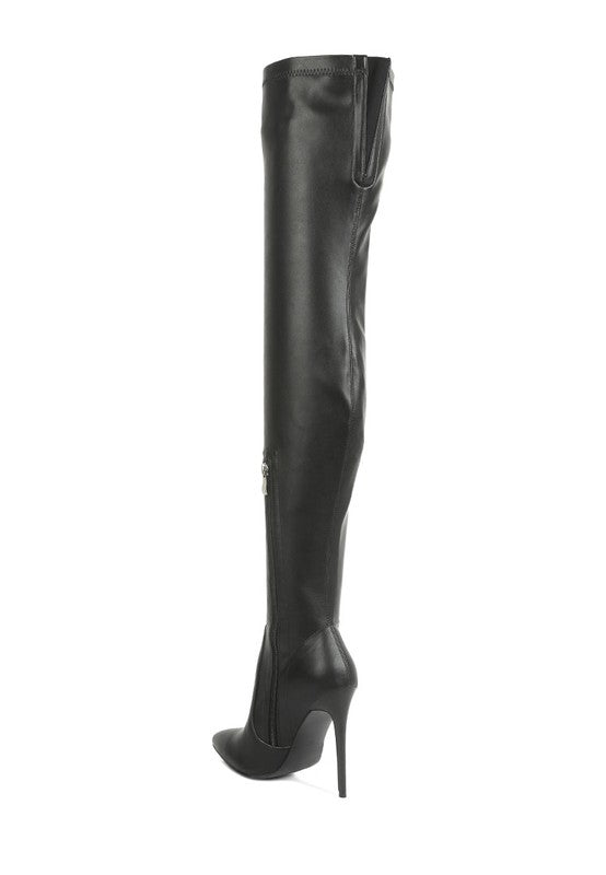 Gush Over Knee High Heel Boots - lolaluxeshop