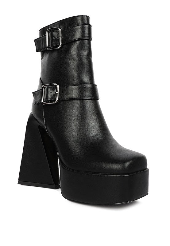 Hot Cocoa High Platform Heel Ankle Boot - lolaluxeshop