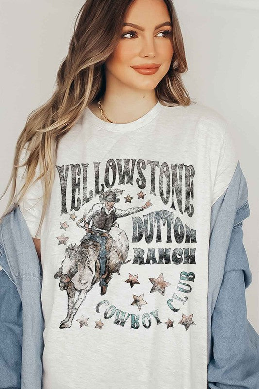 YELLOWSTONE DUTTON RANCH GRAPHIC PLUS SIZE TEE - lolaluxeshop