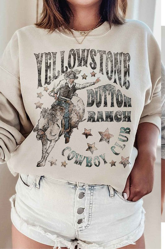 YELLOWSTONE DUTTON RANCH GRAPHIC SWEATSHIRT - lolaluxeshop