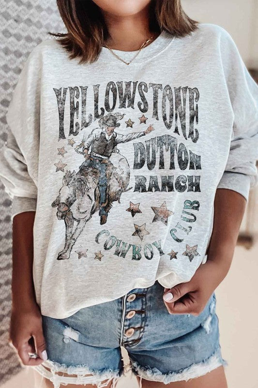 YELLOWSTONE DUTTON RANCH GRAPHIC SWEATSHIRT - lolaluxeshop